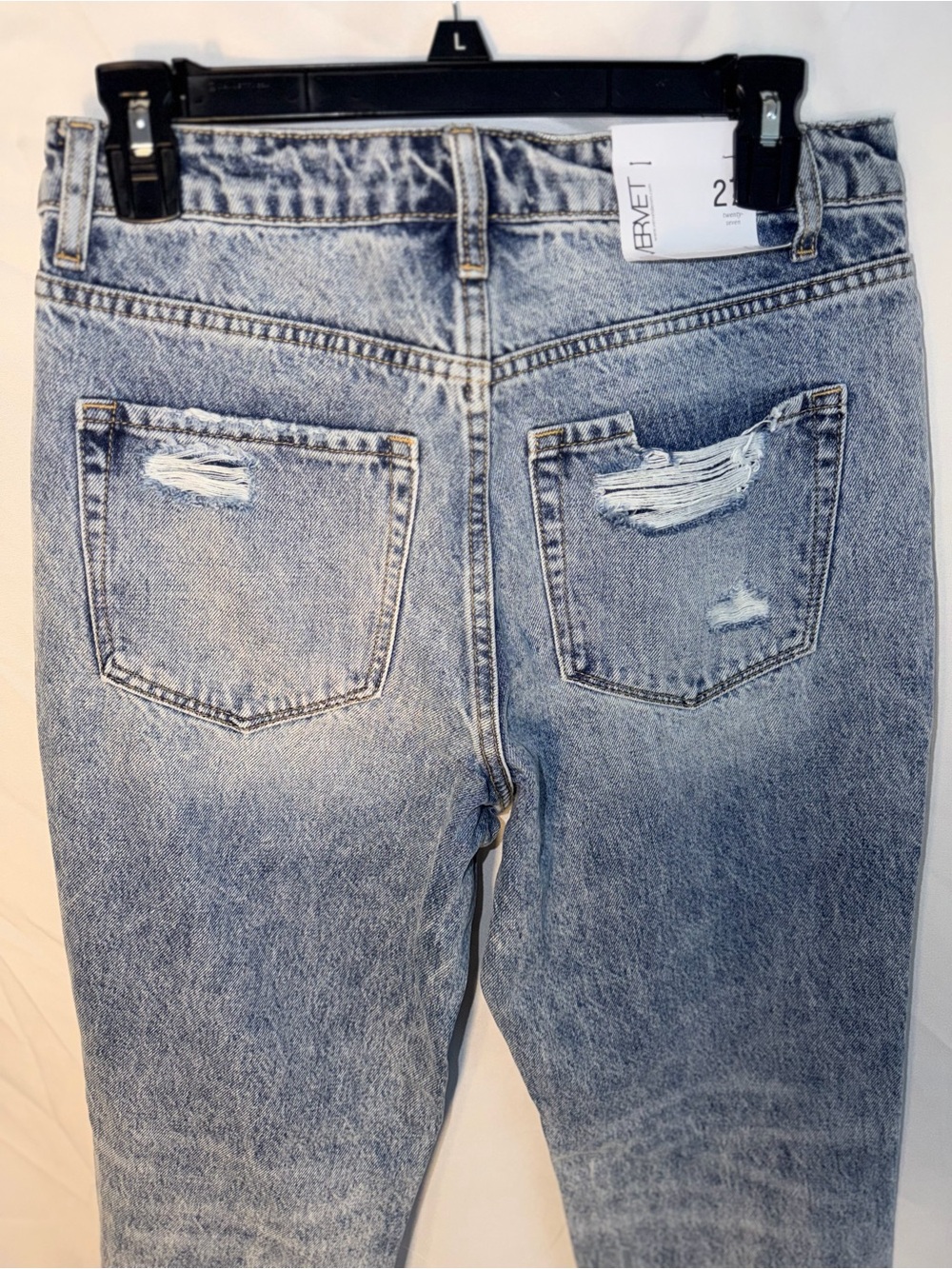 Vervet Distressed Mom Rigid High Rise Jeans - Picture 5 of 15